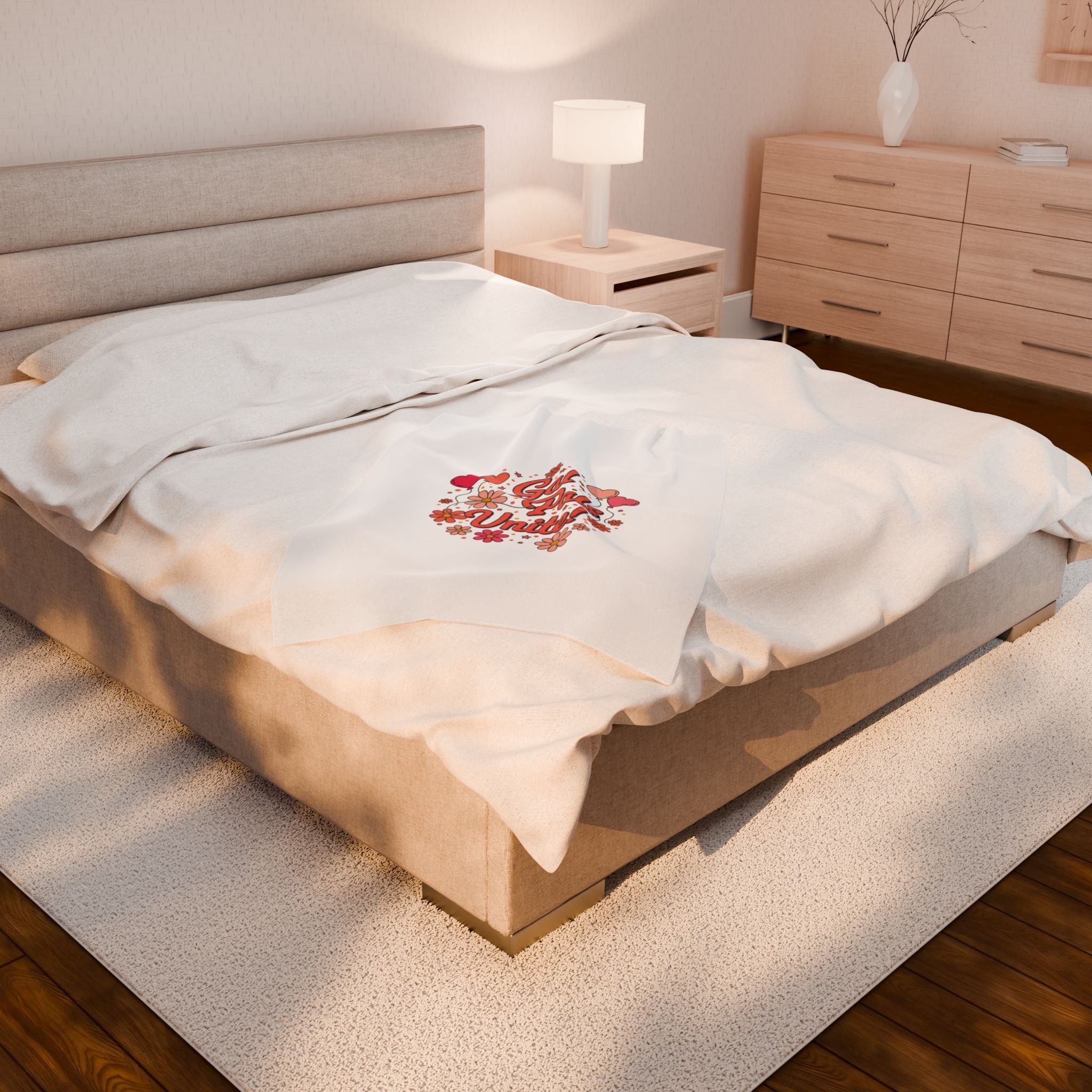 Gal Pals Unite Plush Blanket | Galentine’s design, female friendship