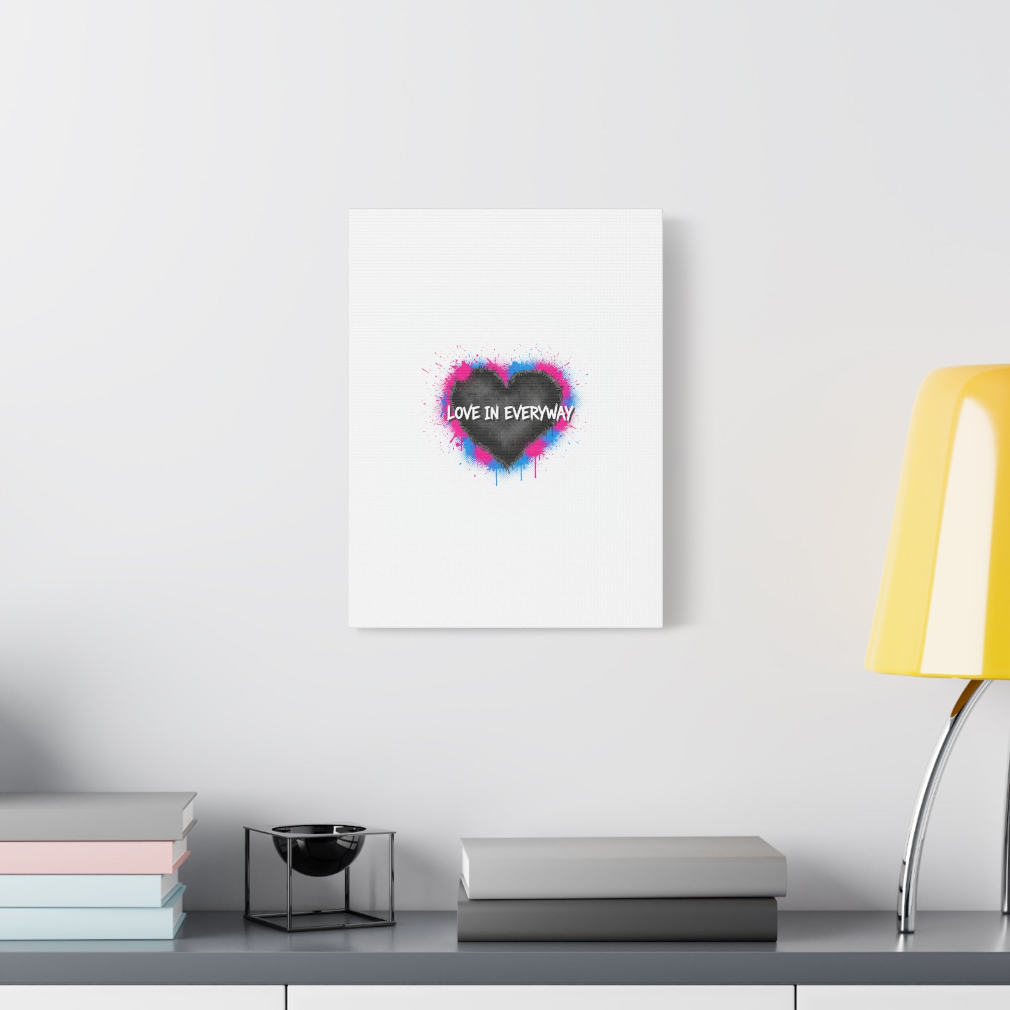 Love in Everyway Heart Canvas | Soft Grunge Hearts, Punk Heart Poster