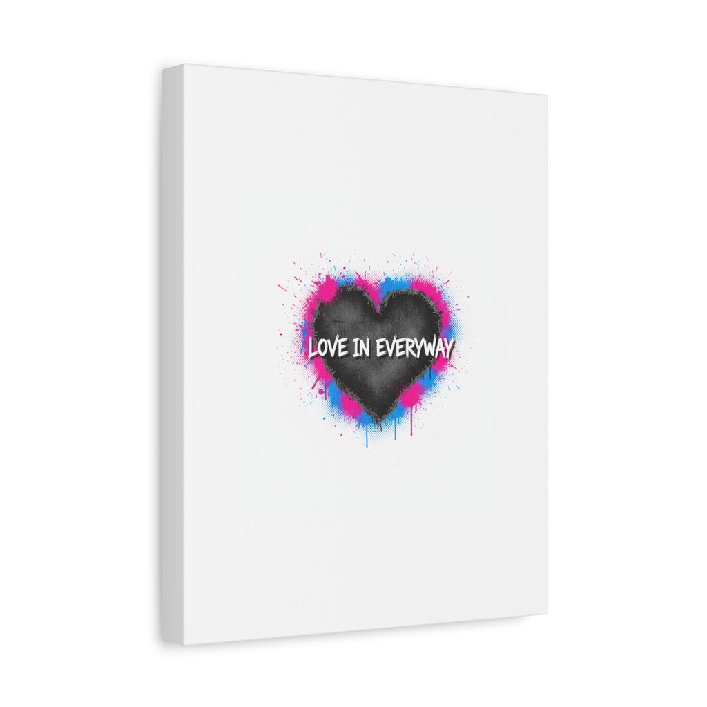 Love in Everyway Heart Canvas | Soft Grunge Hearts, Punk Heart Poster