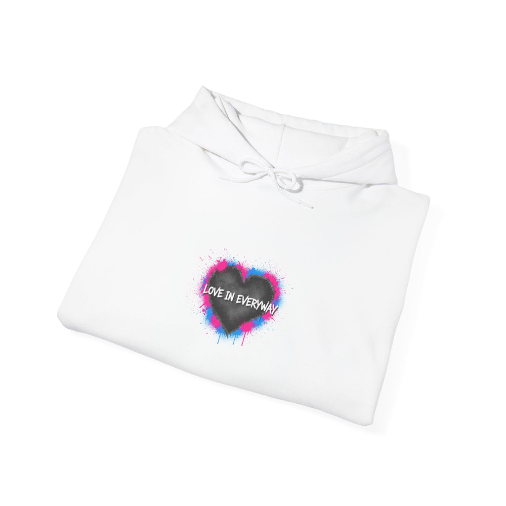 Distressed Grunge Heart Hoodie | soft grunge, punk heart design