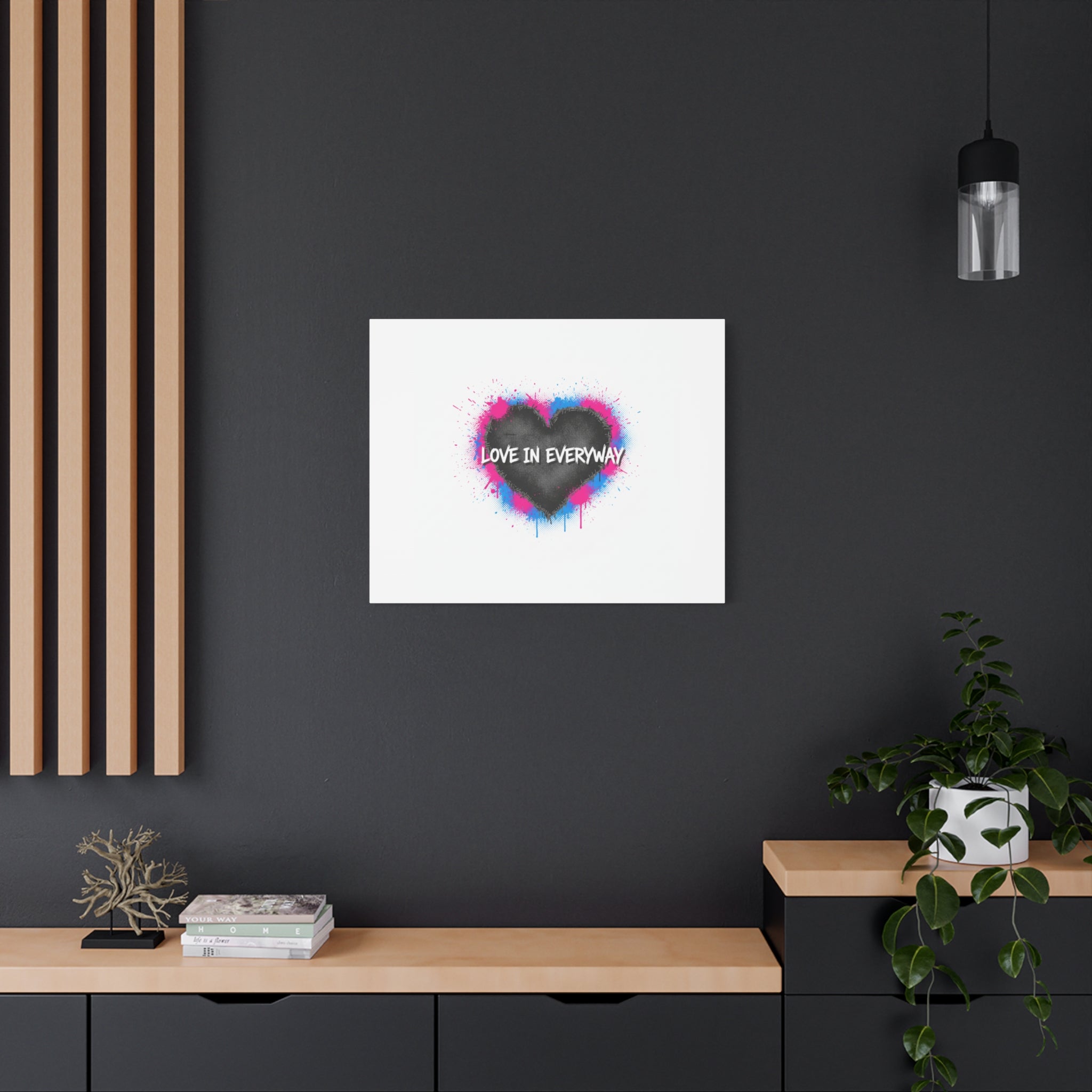 Love in Everyway Heart Canvas | Soft Grunge Hearts, Punk Heart Poster