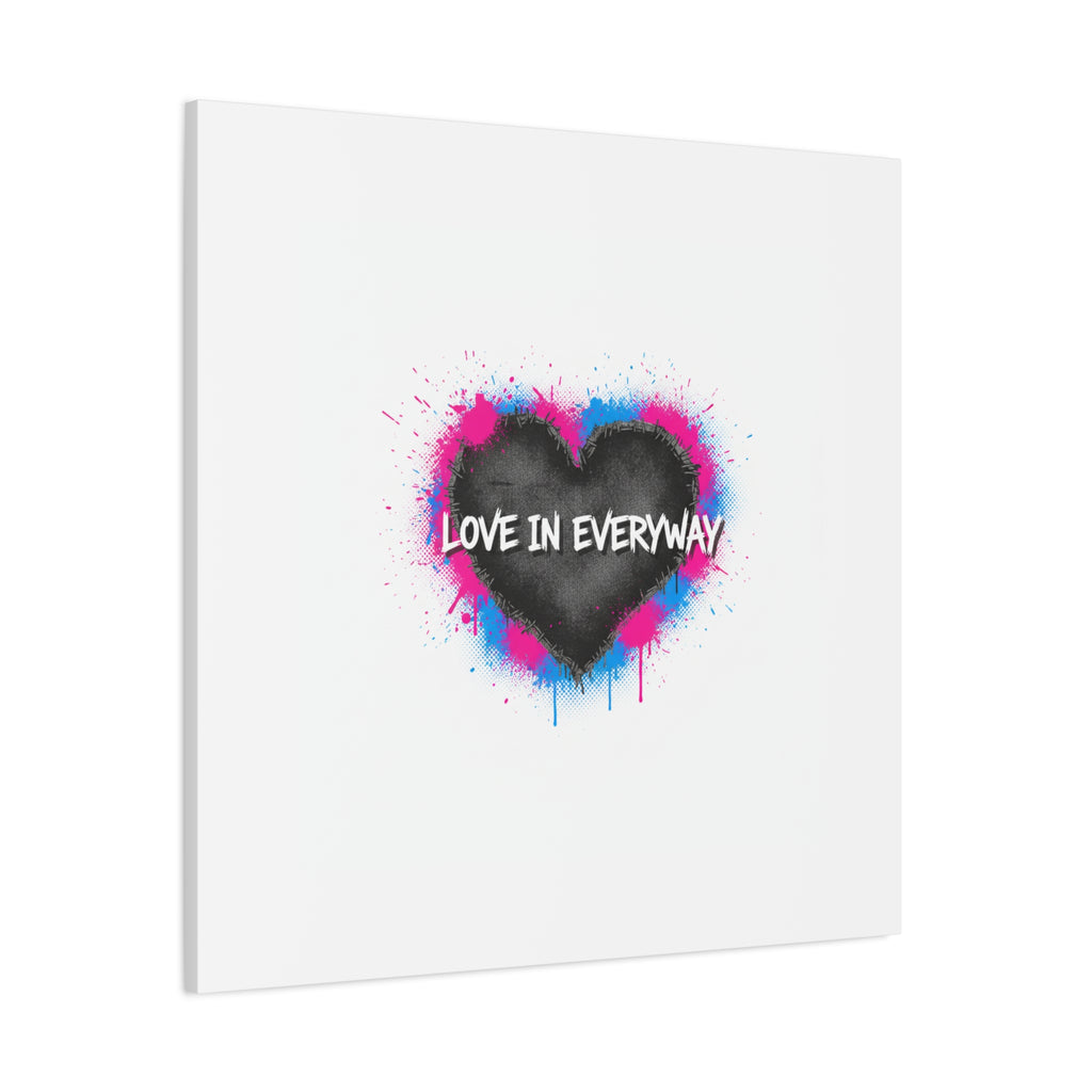 Love in Everyway Heart Canvas | Soft Grunge Hearts, Punk Heart Poster