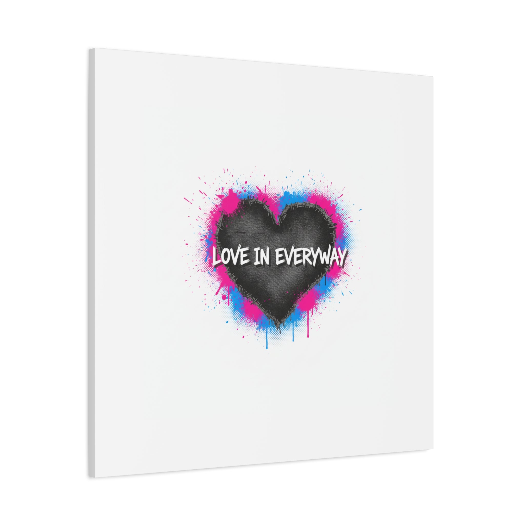 Love in Everyway Heart Canvas | Soft Grunge Hearts, Punk Heart Poster