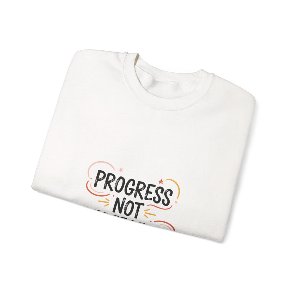 Progress Not Perfection Sweatshirt | handwritten marker font, brush script style