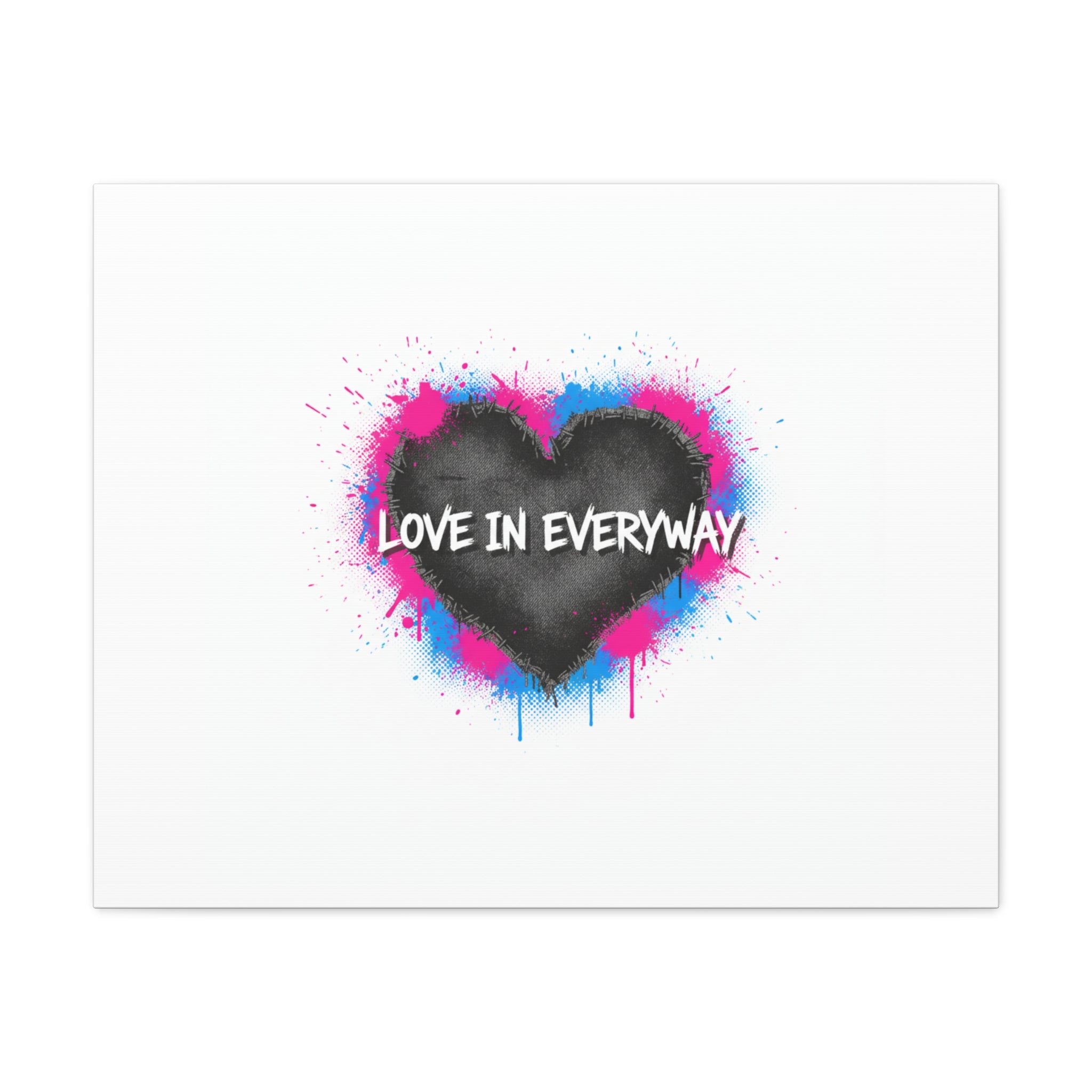 Love in Everyway Heart Canvas | Soft Grunge Hearts, Punk Heart Poster