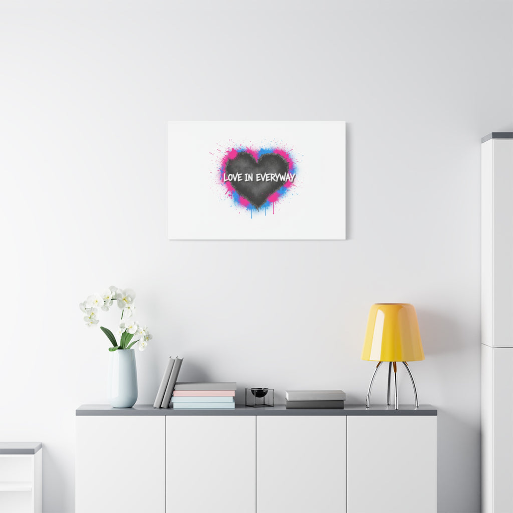 Love in Everyway Heart Canvas | Soft Grunge Hearts, Punk Heart Poster
