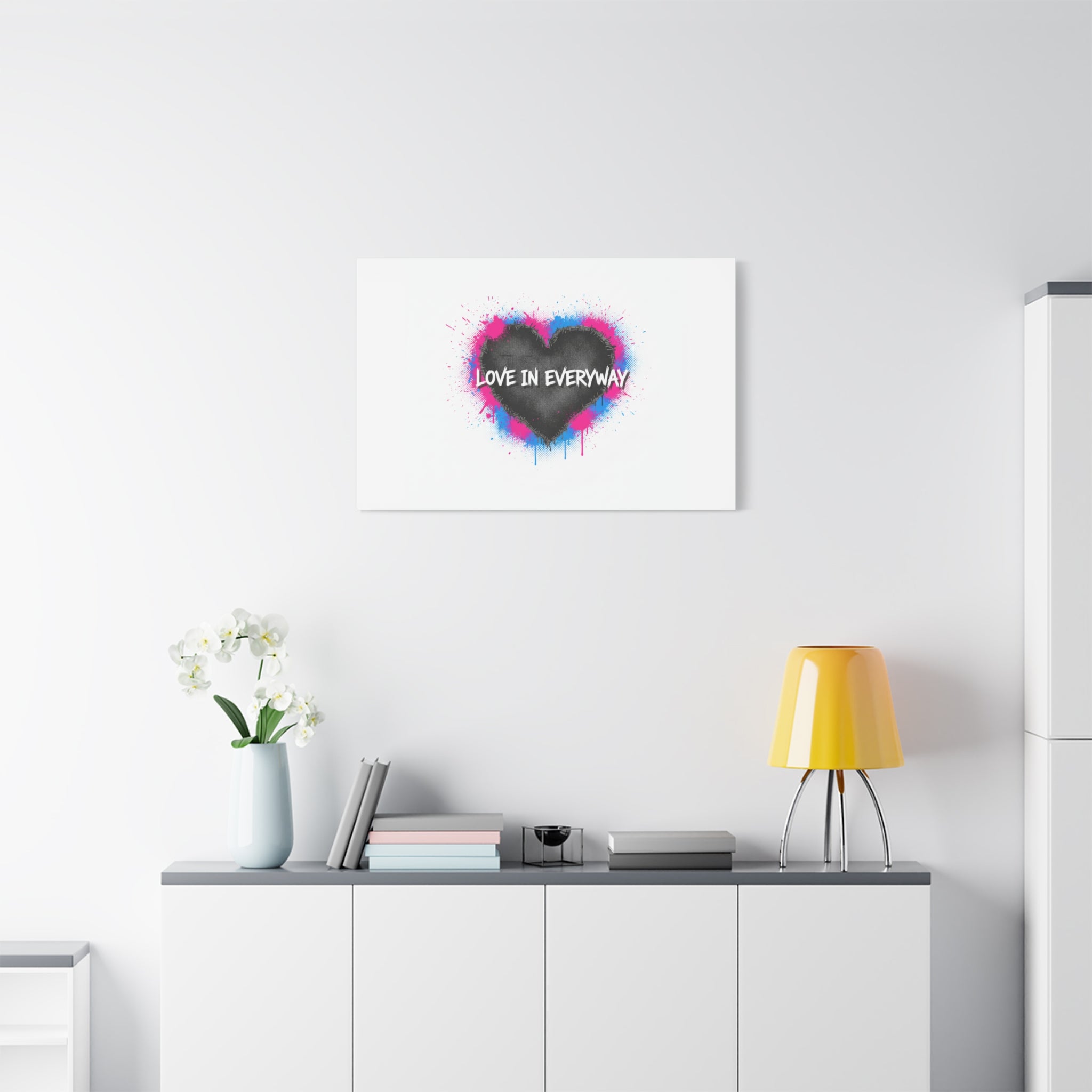 Love in Everyway Heart Canvas | Soft Grunge Hearts, Punk Heart Poster