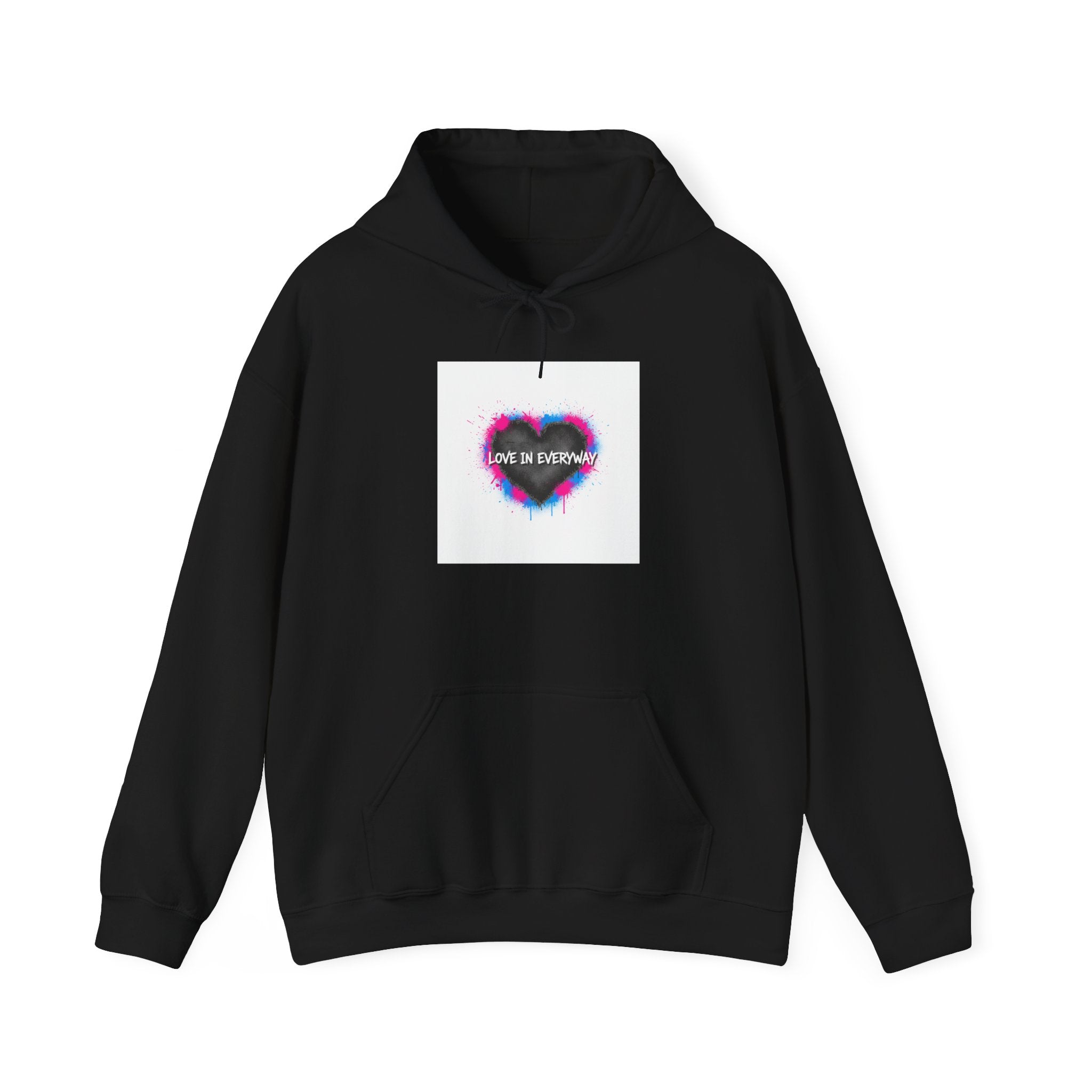 Distressed Grunge Heart Hoodie | soft grunge, punk heart design