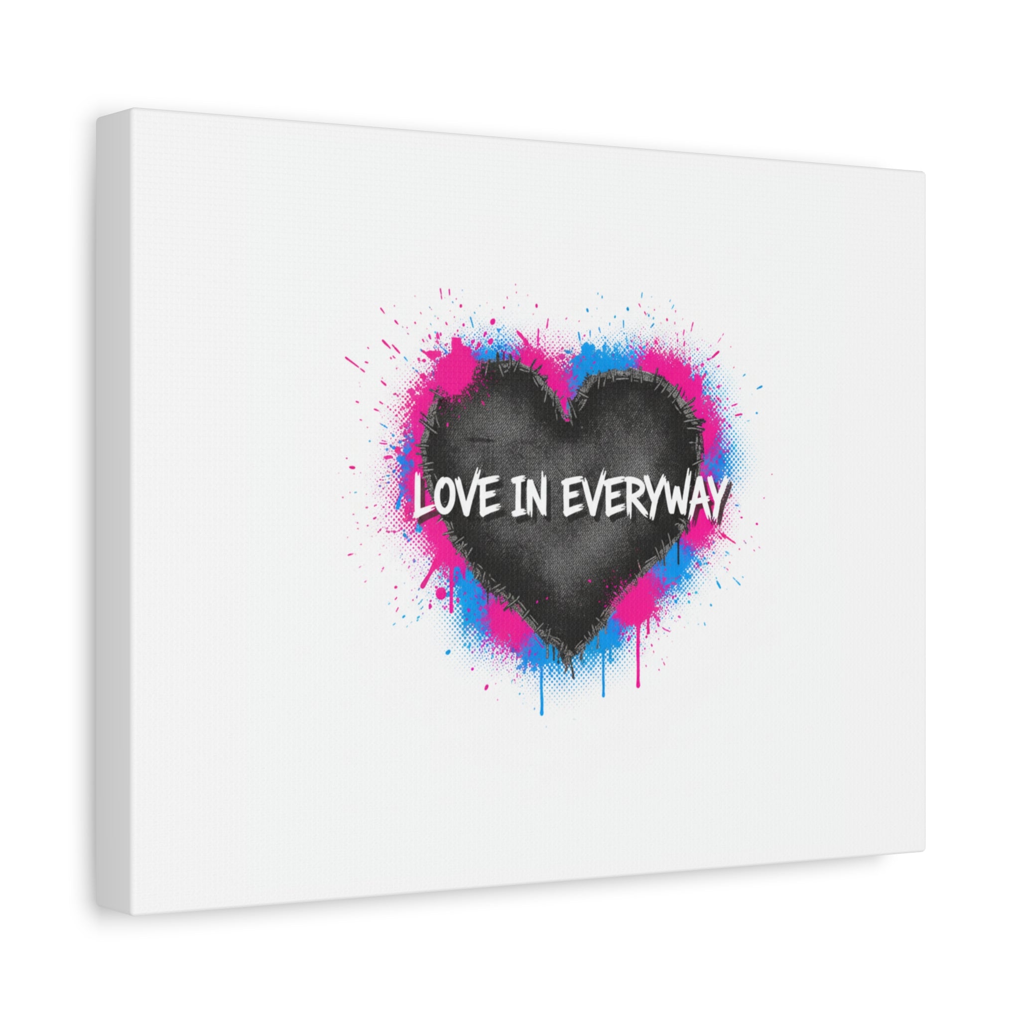 Love in Everyway Heart Canvas | Soft Grunge Hearts, Punk Heart Poster