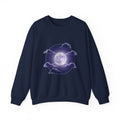 Luminous Moon Nightscape Crewneck, Afterlight Aesthetic, Night Bloom Sweatshirt