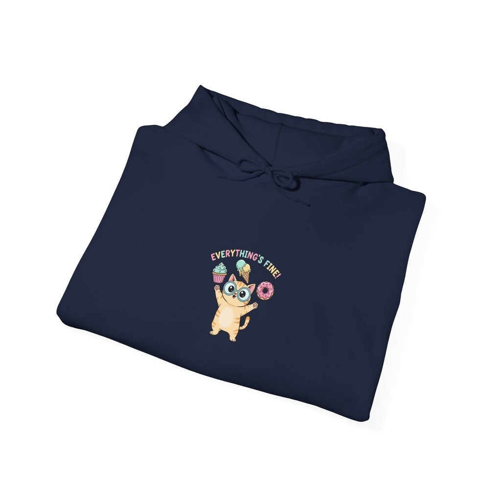tiny monster holding donuts hoodie | mildly unhinged cute, chaotic kawaii