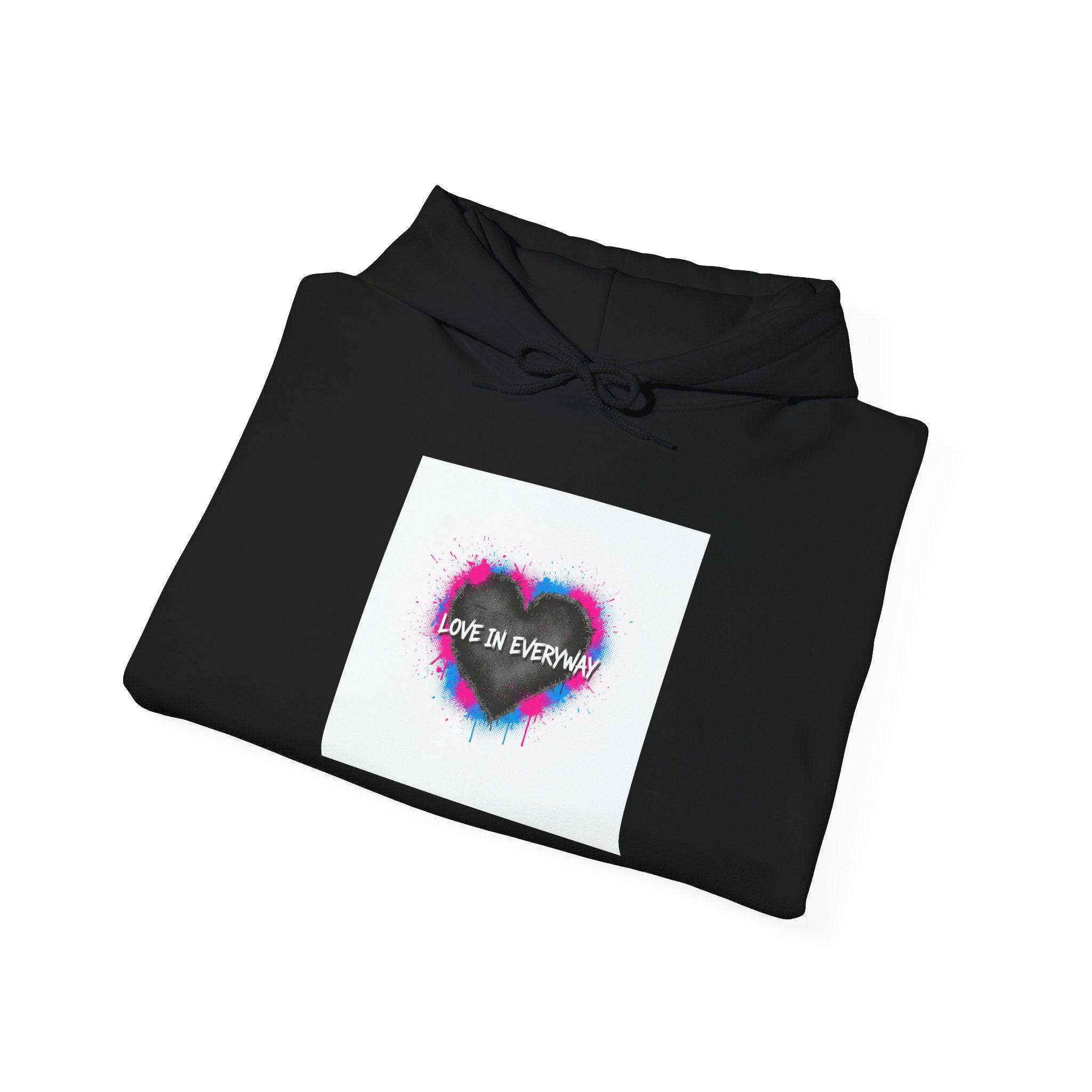 Distressed Grunge Heart Hoodie | soft grunge, punk heart design