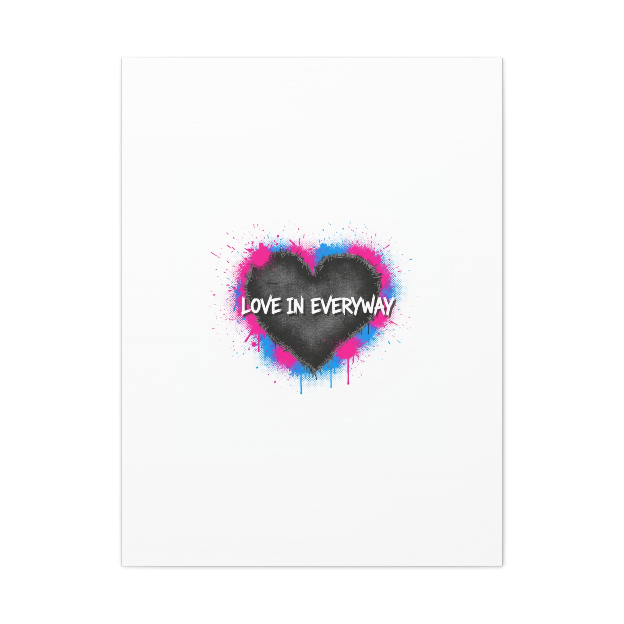 Love in Everyway Heart Canvas | Soft Grunge Hearts, Punk Heart Poster
