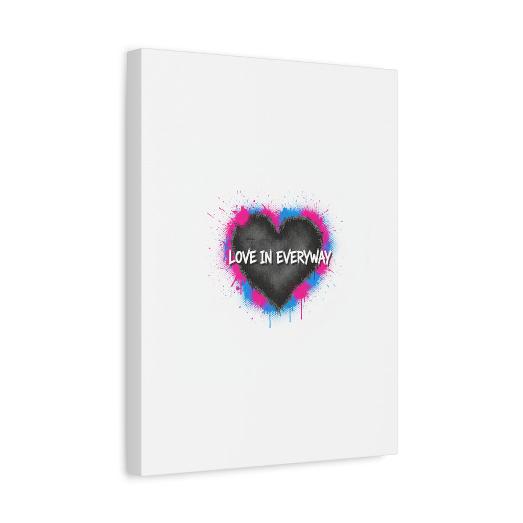 Love in Everyway Heart Canvas | Soft Grunge Hearts, Punk Heart Poster