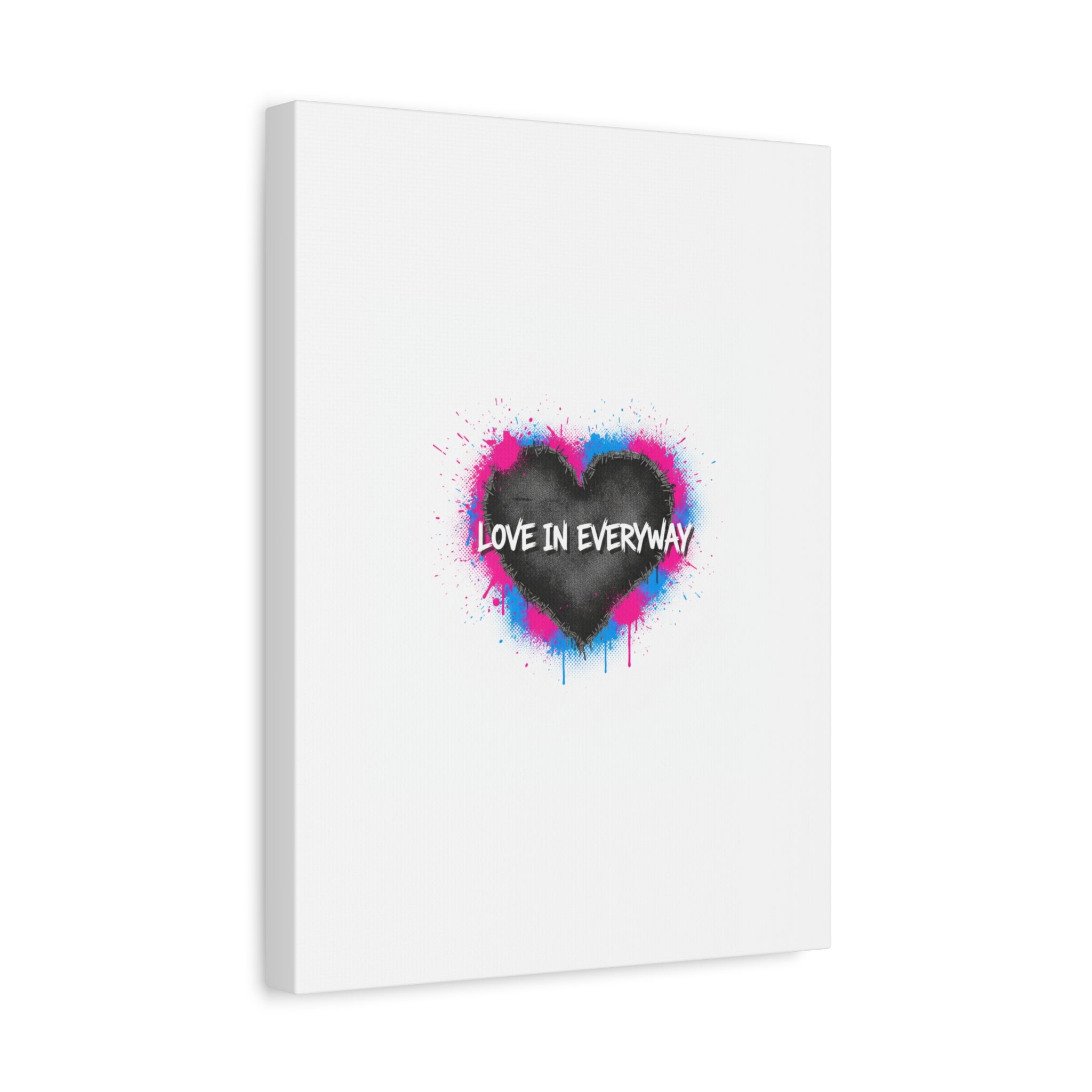 Love in Everyway Heart Canvas | Soft Grunge Hearts, Punk Heart Poster