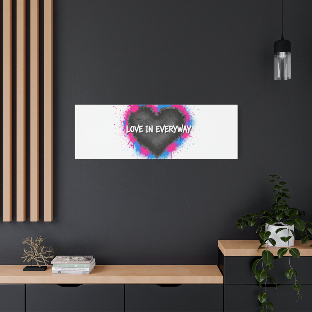 Love in Everyway Heart Canvas | Soft Grunge Hearts, Punk Heart Poster