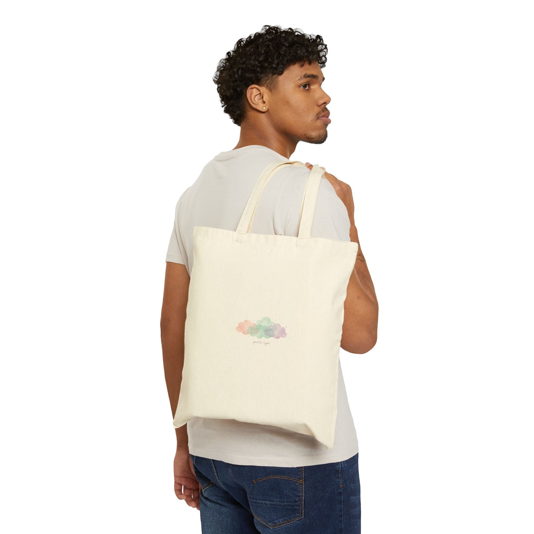 Dreamy Pastel Cloud Tote, pastel winter design, dreamy gradient