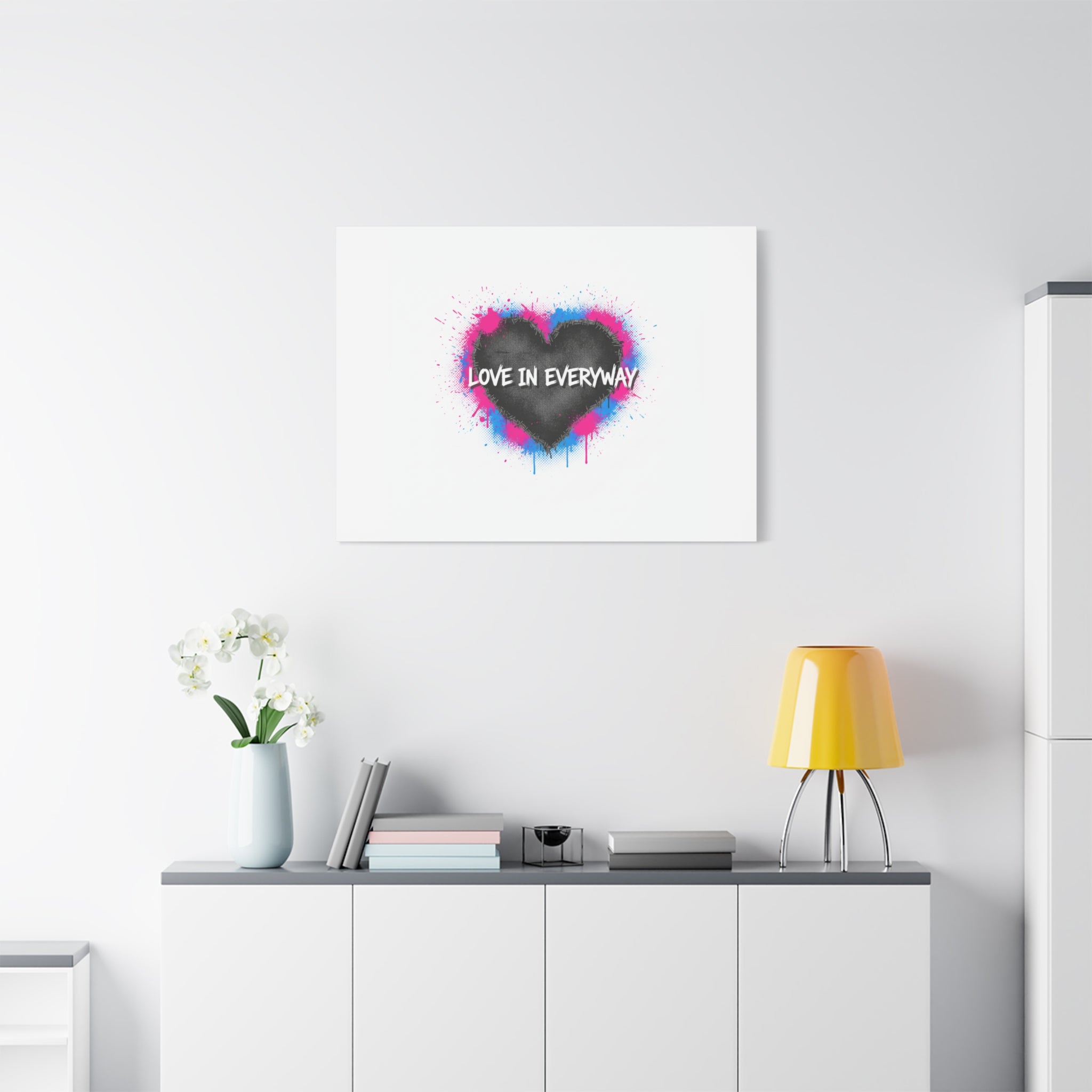 Love in Everyway Heart Canvas | Soft Grunge Hearts, Punk Heart Poster