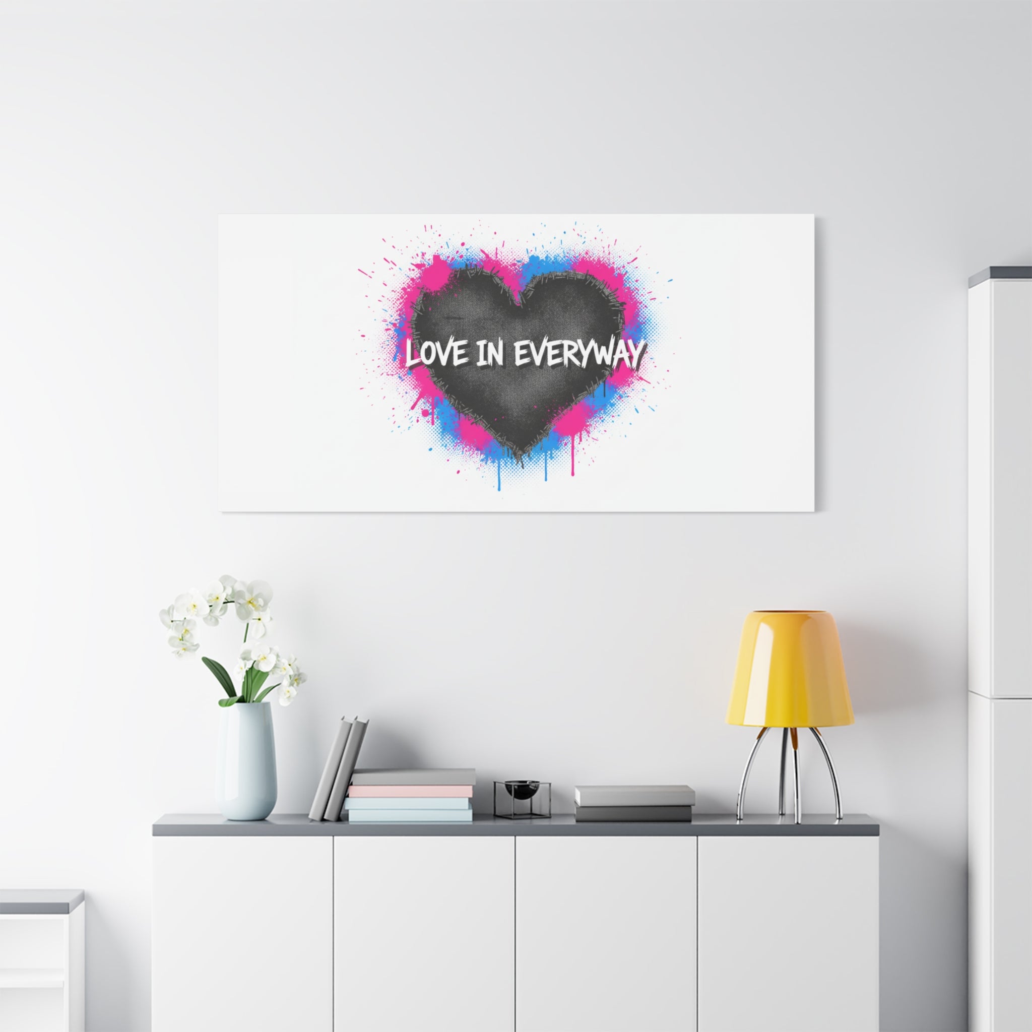 Love in Everyway Heart Canvas | Soft Grunge Hearts, Punk Heart Poster