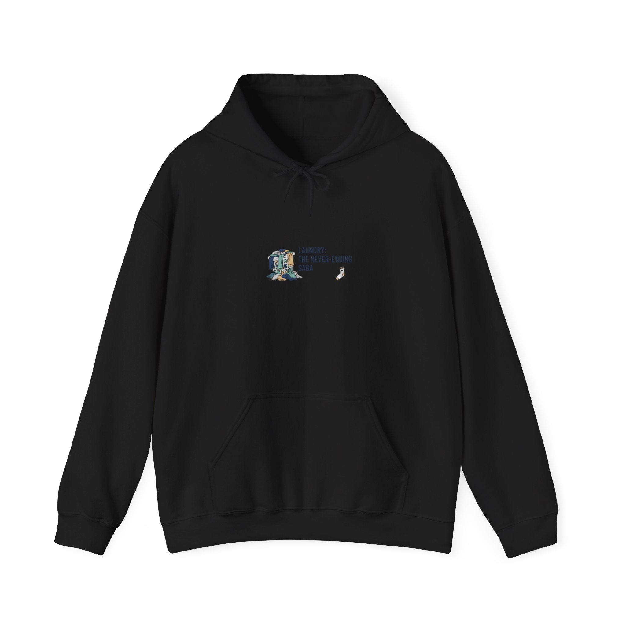Never Folded Hoodie | laundry pile humor, lazy laundry design