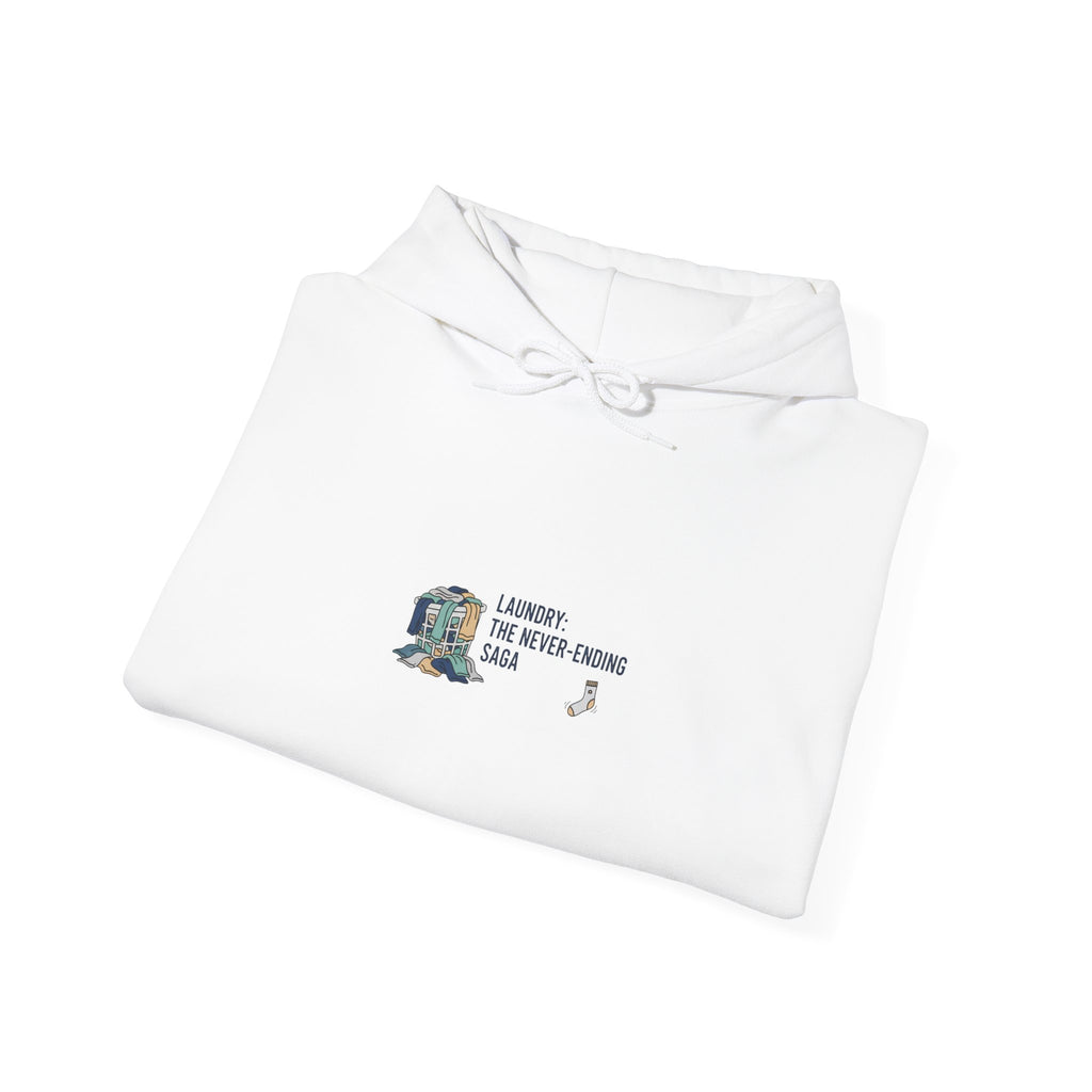 Never Folded Hoodie | laundry pile humor, lazy laundry design