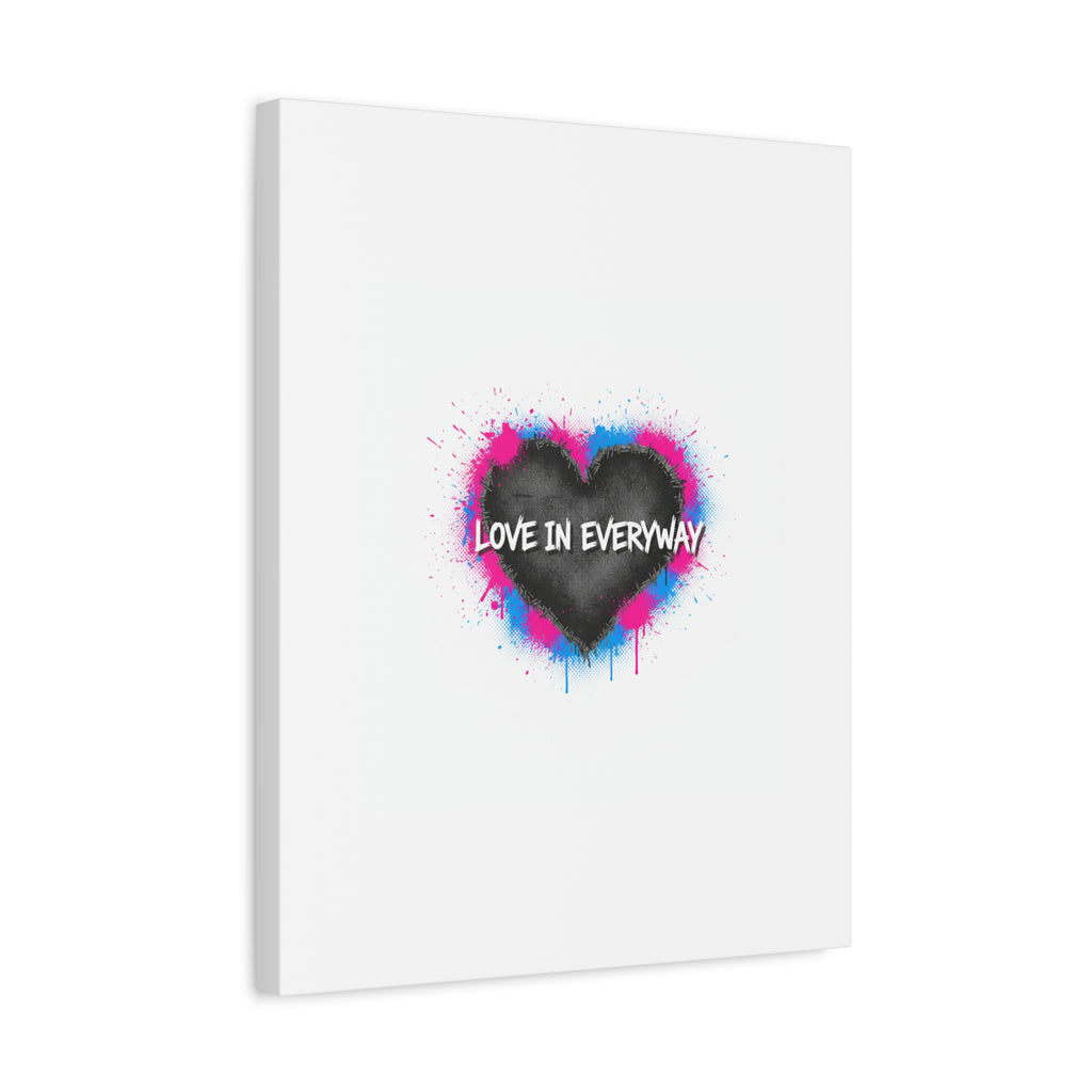 Love in Everyway Heart Canvas | Soft Grunge Hearts, Punk Heart Poster