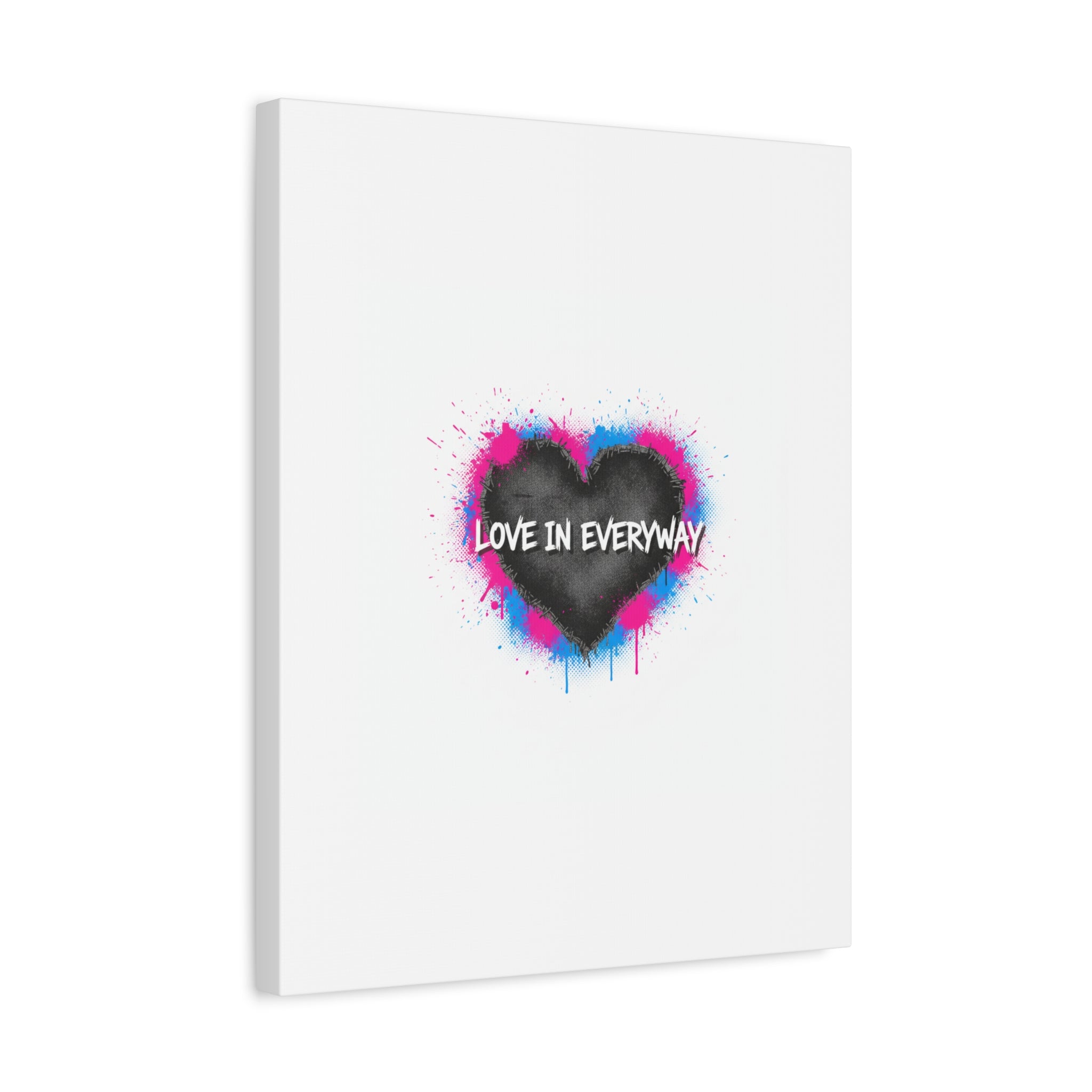 Love in Everyway Heart Canvas | Soft Grunge Hearts, Punk Heart Poster