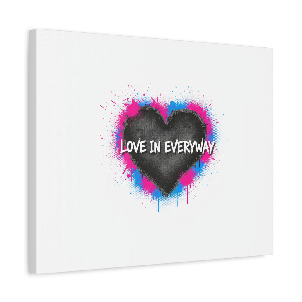 Love in Everyway Heart Canvas | Soft Grunge Hearts, Punk Heart Poster