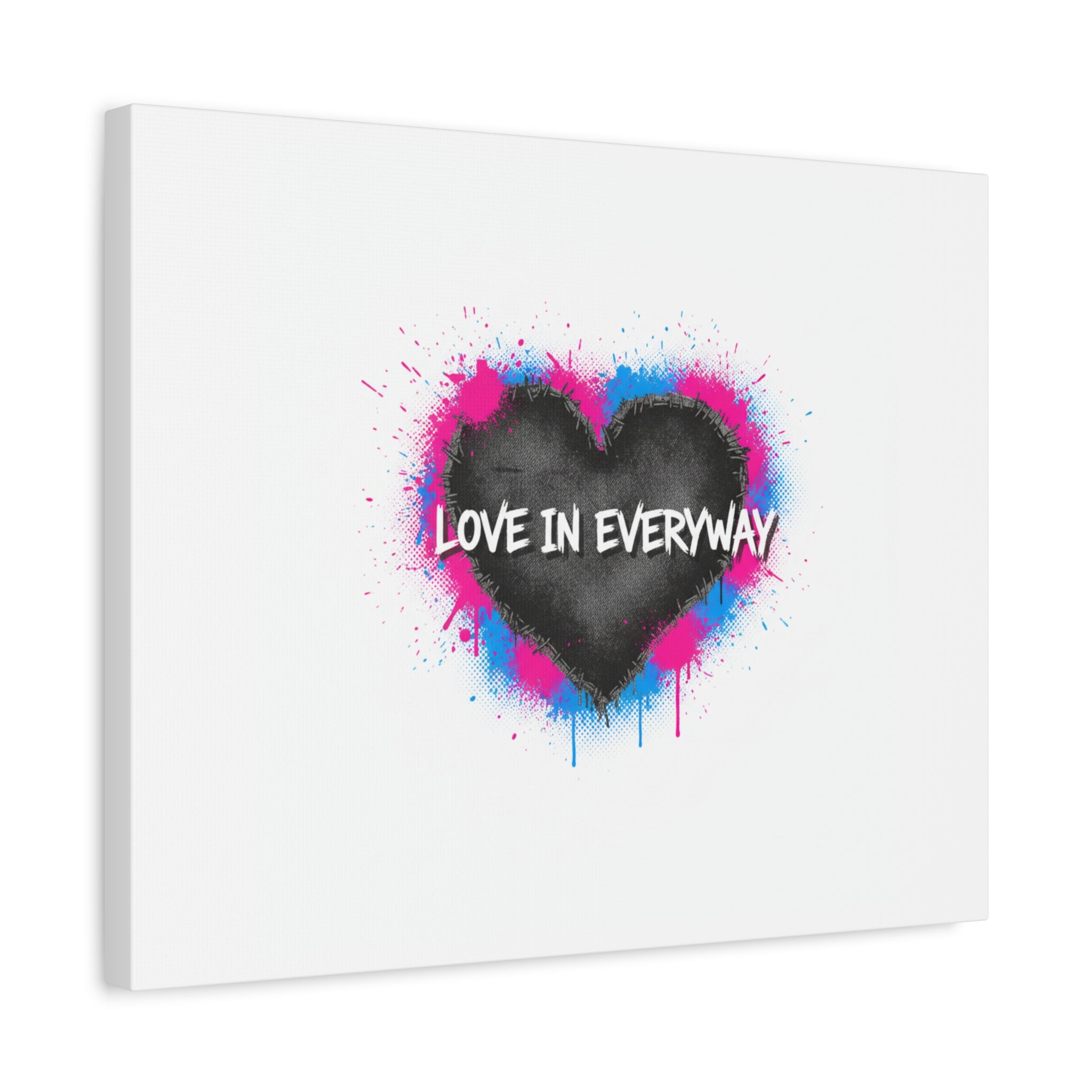 Love in Everyway Heart Canvas | Soft Grunge Hearts, Punk Heart Poster